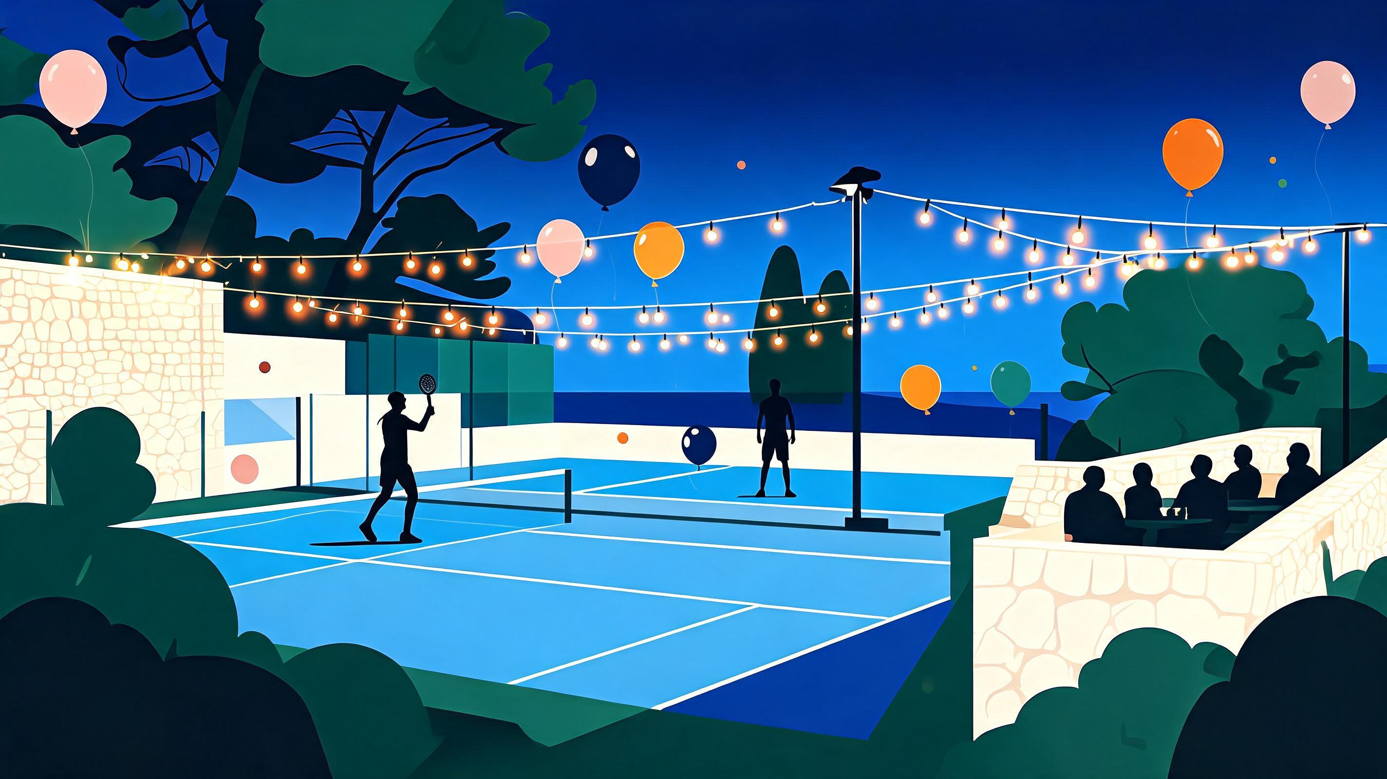 Événements tennis et padel à Cassis — anniversaires, soirées, tournois